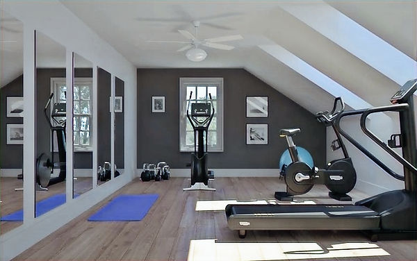 Attic fitness area remodel