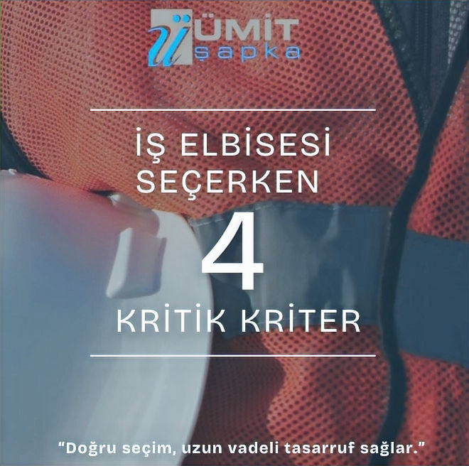 İş elbisesi seçerken dikkat edilmesi gereken 4 kritik kriteri anlatan kurumsal iş elbisesi görseli