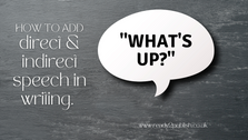 How to add direct speech, indirect speech, and interior monologue to your text.