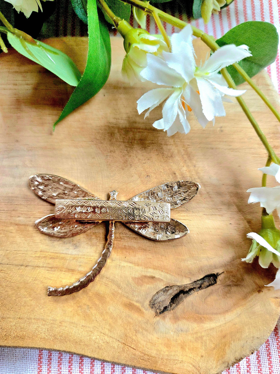 Miniature : Broche • Libellule colorée