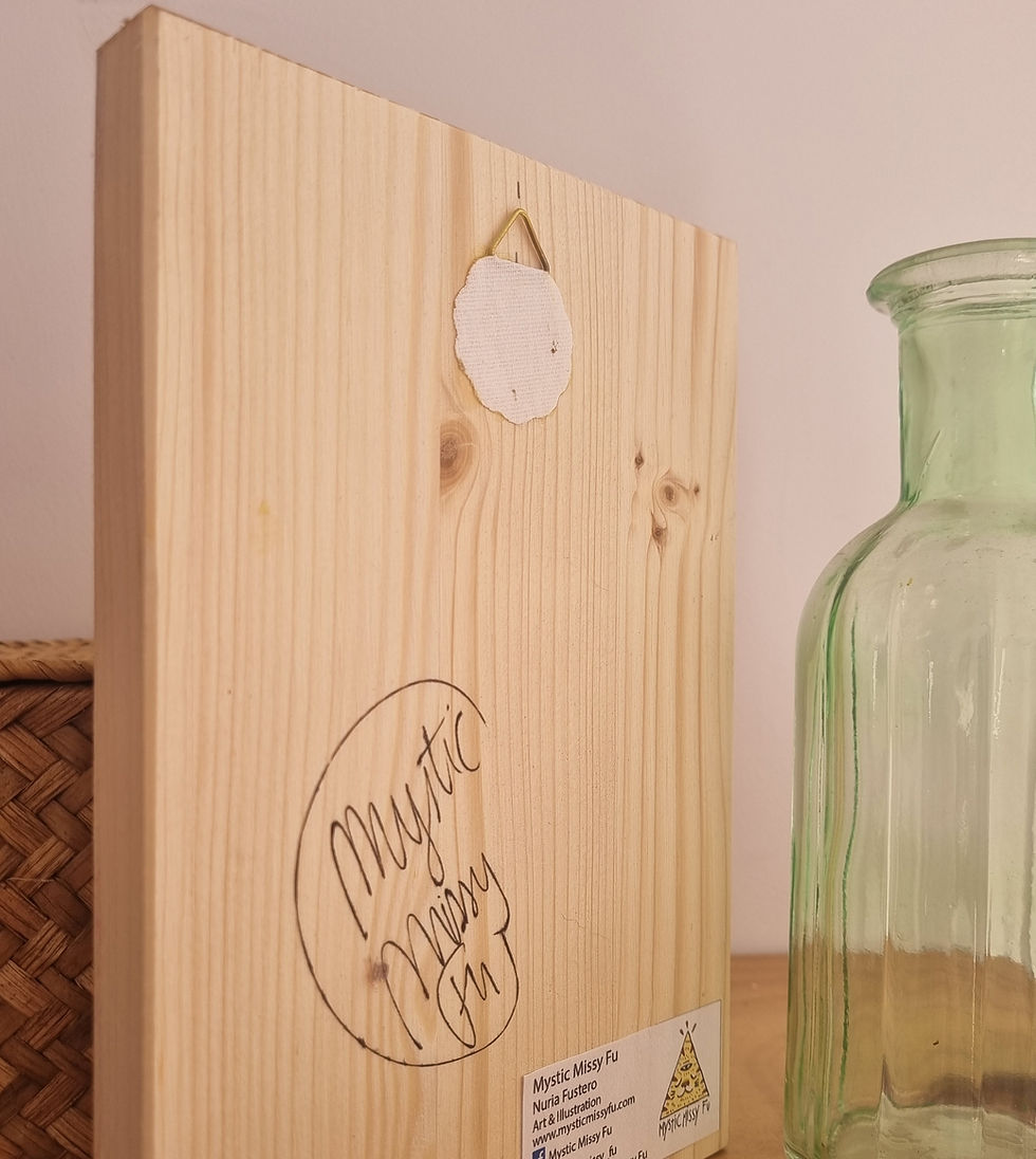 Miniatura: MADERITA ESTAMPADA  "A veces pierdo mi voz"