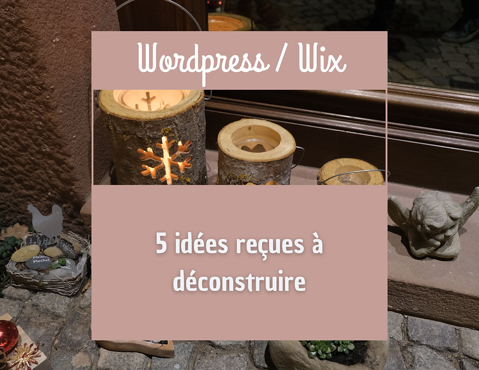 décoration de noël avec texte wordpress contre wix