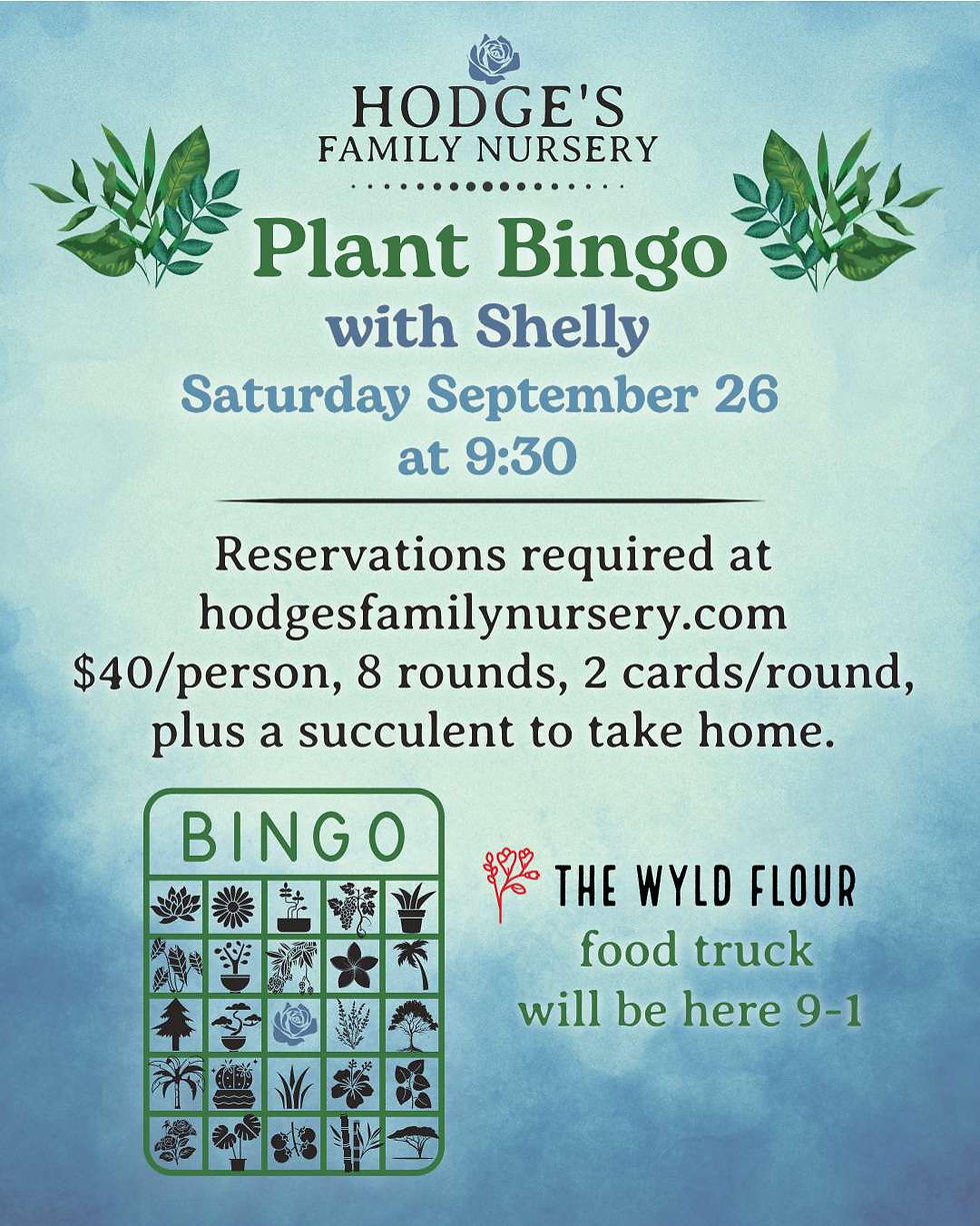 Plant Bingo with Shelly Hodge