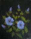 Original Art by Val Martens Blue Flowers