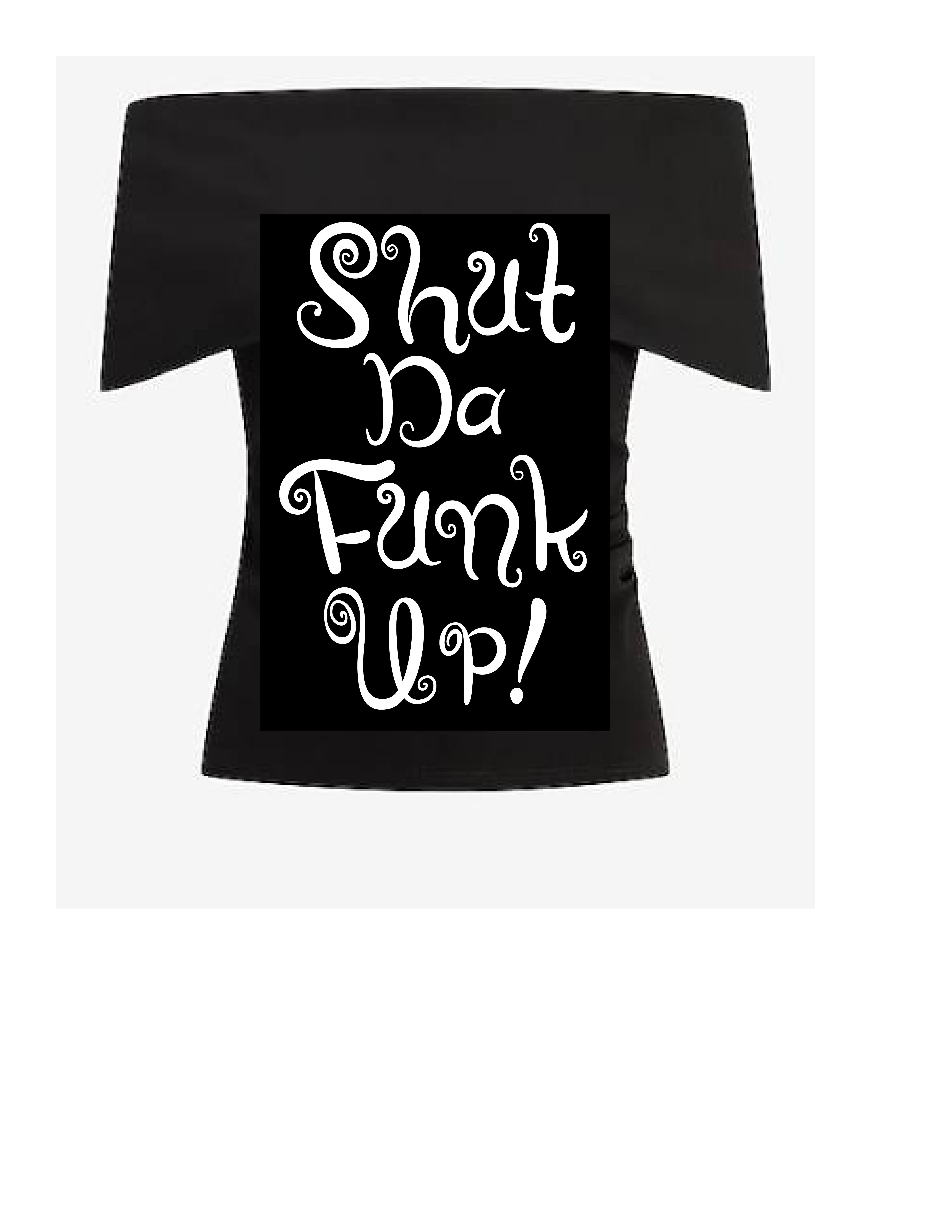 Shut da Funk Up Off the Shoulder Tee