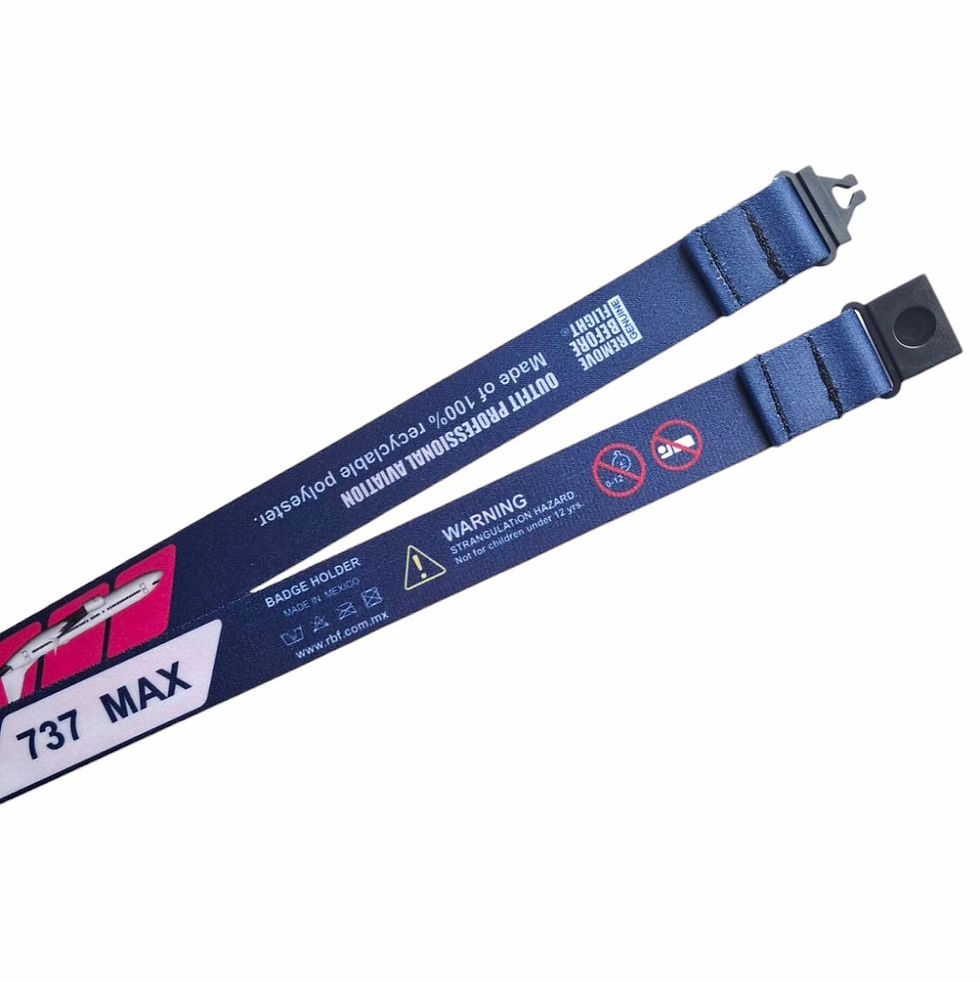 Miniaturbild: Lanyard B737 MAX Attitude Boeing Colores Aeroméxico