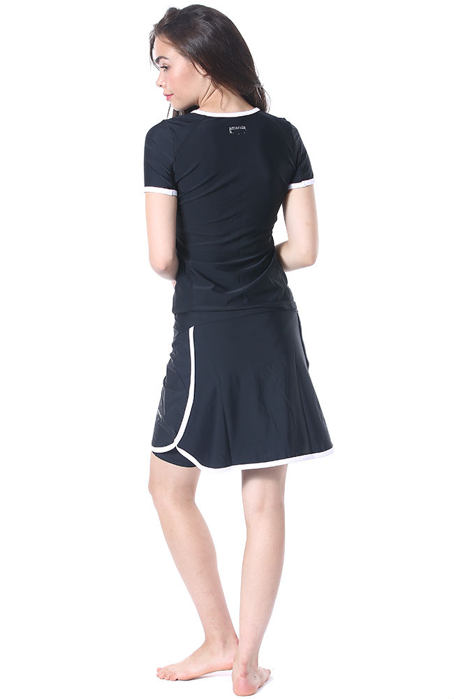 Thumbnail: Modest Swimwear- Sporty Model Black Short2009