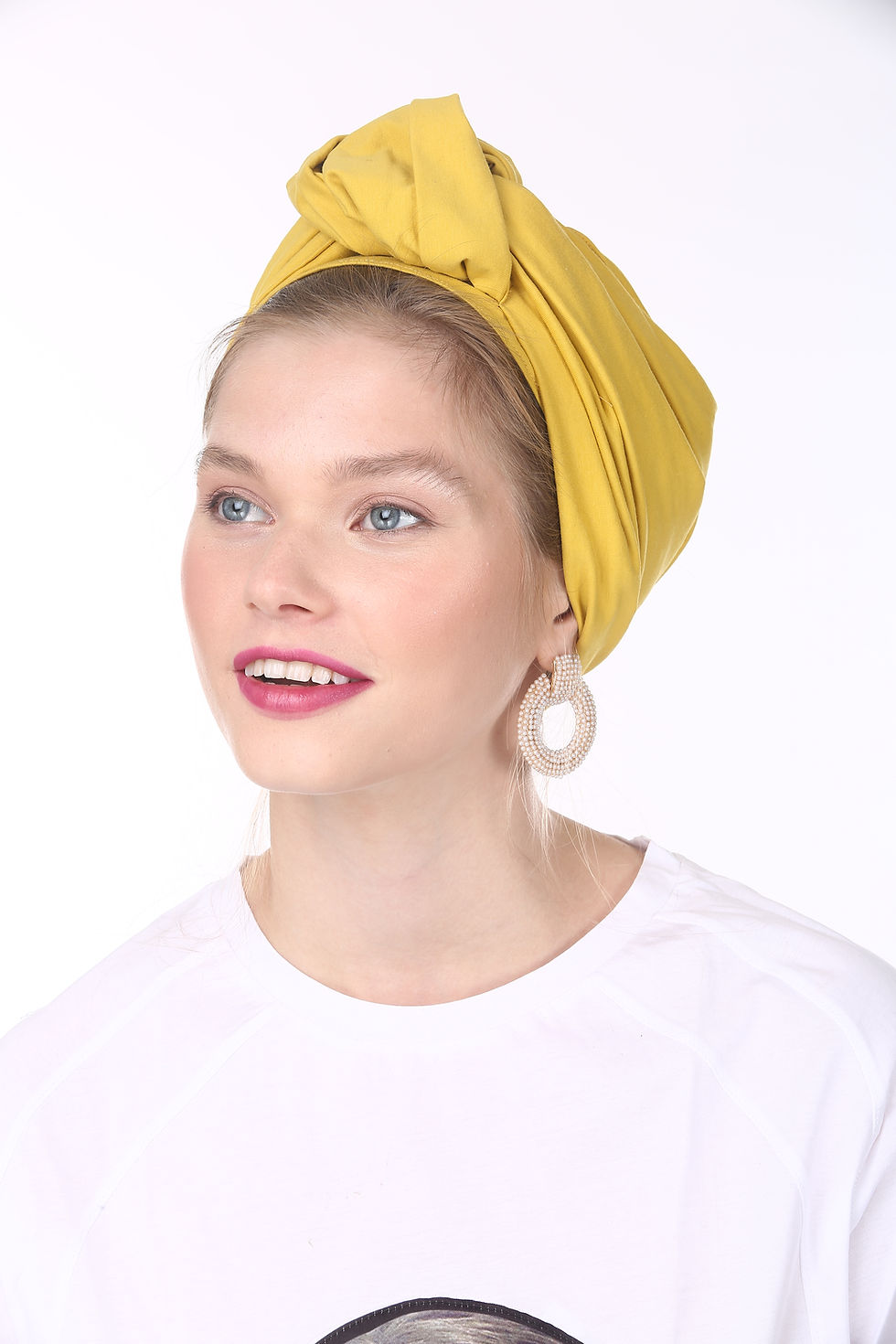 Thumbnail: Partial/Full Knot Turban - Basic Mustard