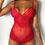 Thumbnail:  Sexy Lingerie Bodysuit Lace Mesh Underwear Ladies Baby-doll 