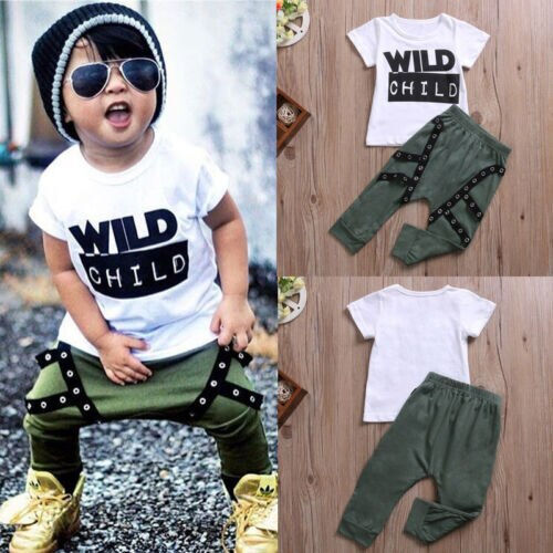 2pcs Newborn Toddler Baby Boys Clothes Cute Soft Comfortable High Quality Cloth
