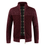 Thumbnail: Autumn Winter New Men's Jacket Slim Fit Stand Collar Zipper Jacket Men 