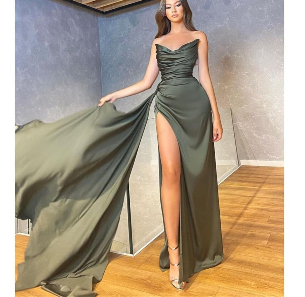 Formal Evening Dress Side Slit Gowns
