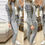 Thumbnail: Women Tracksuit Warm Slim Long Sleeve Jacket Elastic Waist Drawstring 