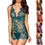 Thumbnail:   Lace Lingerie   Deep V Mini Dress and Pantie Two Pieces Set  Plus Size
