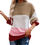 Thumbnail: Comfortable Acrylic Fiber Striped Splice Women Pullover Sweater