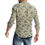 Thumbnail:  Men Pigeon Print Buttons Long Sleeve Fashion Pure Shirt Linen 