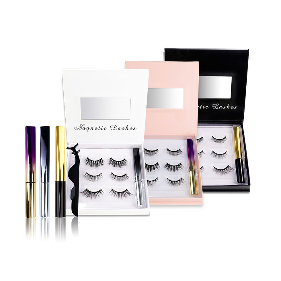 2021 Newest styles magnetic eyeliner and magnetic lashes 3 D