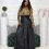 Thumbnail: Brown Elegant Belted popular long leather skirt plus size 