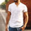 Thumbnail: Men's T Shirt Casual  Short Sleeve Linen-Cotton