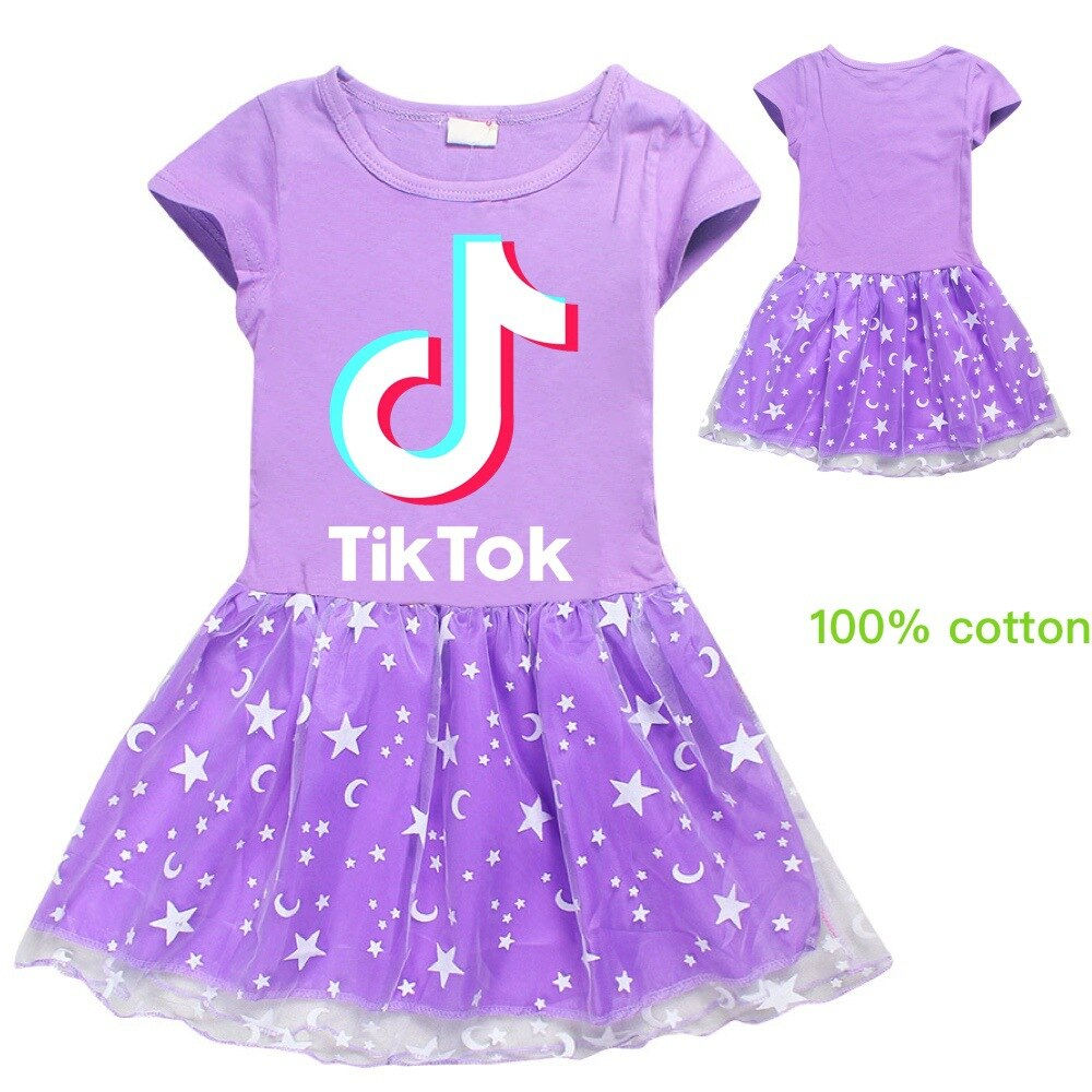 Girls Short Sleeves Dress