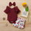 Thumbnail: 3Pcs Baby Girl Clothes Set Newborn Kids Clothing 