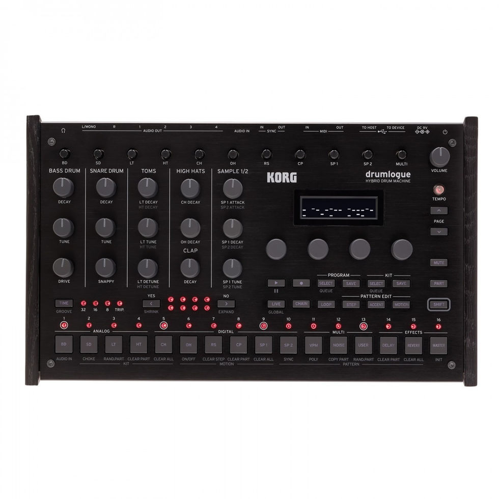 Image of Korg Drumlogue Drum Machine top view