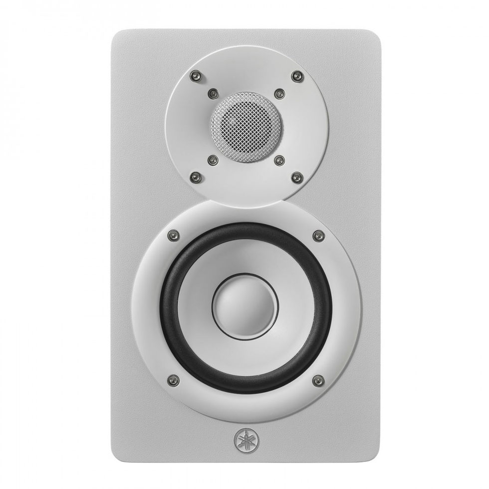 Image of passive Yamaha HS4 Studio Monitor - White front view