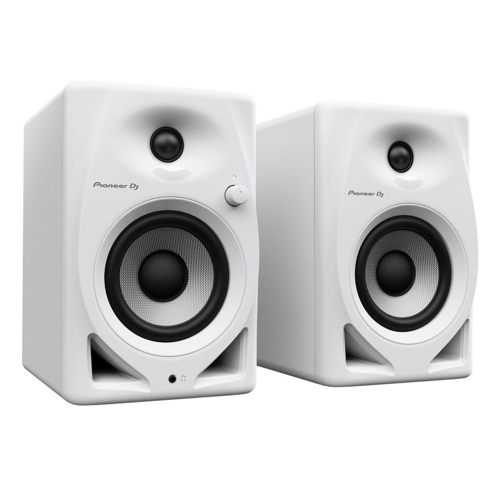 Image of Pioneer DJ DM-40D Active Monitors - White (Pair) front view