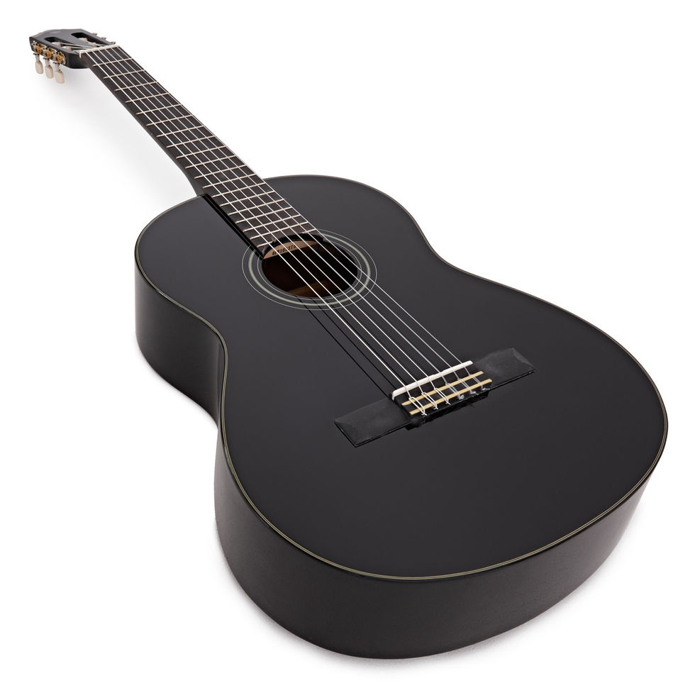 Image of Yamaha C40 Classical Guitar - Black front top angled view