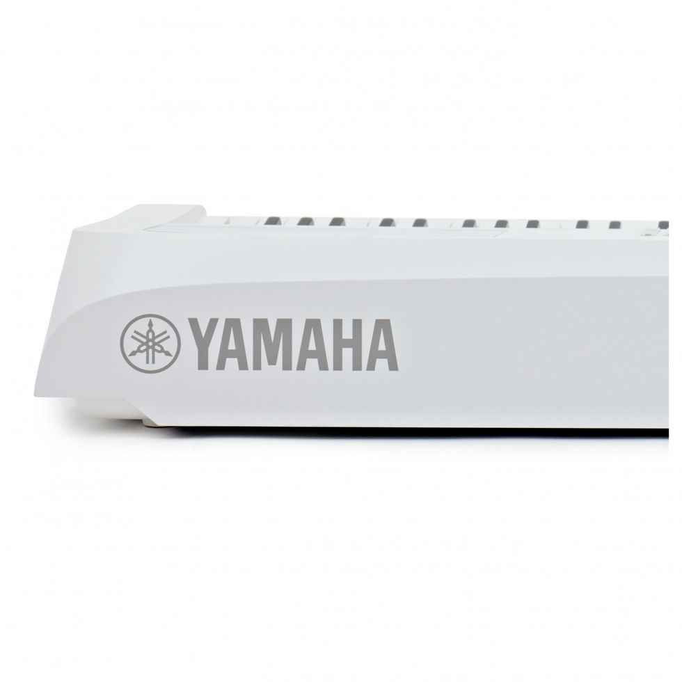 Image of Yamaha DGX-670 Digital Piano - White back view left side detail