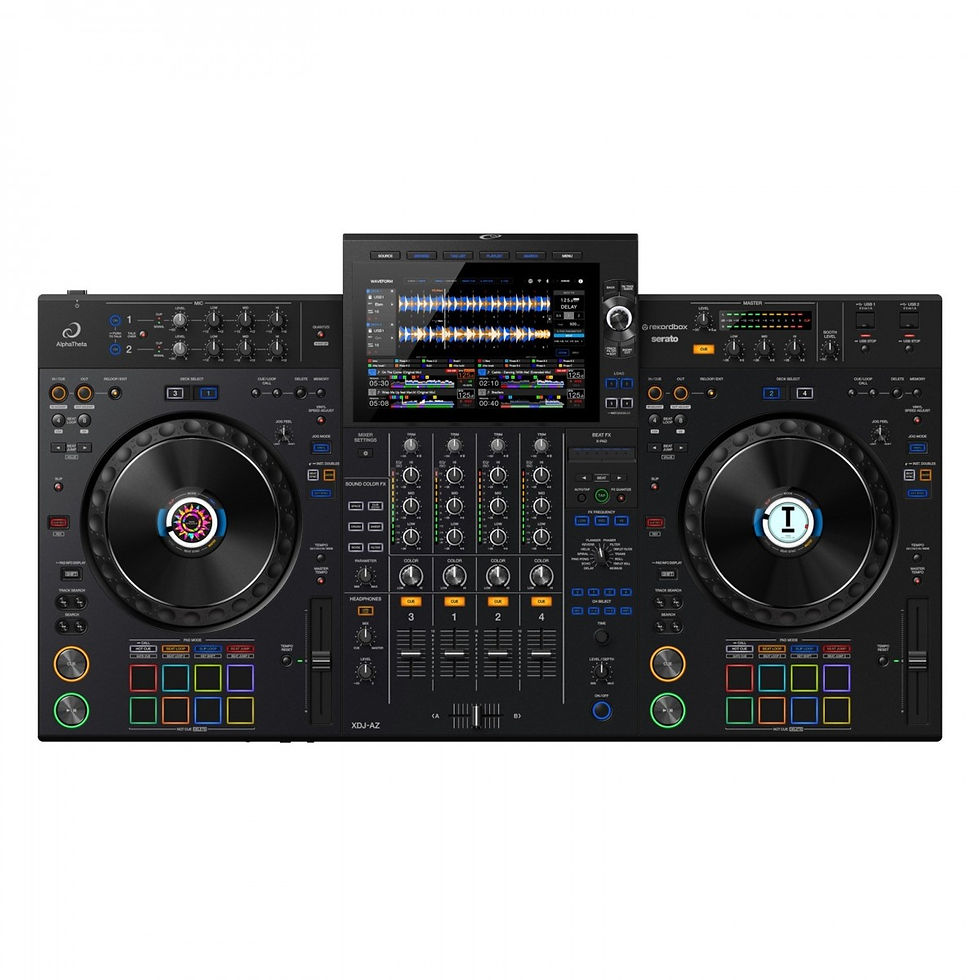 Image of AlphaTheta XDJ-AZ All-In-One rekordbox DJ Controller top view