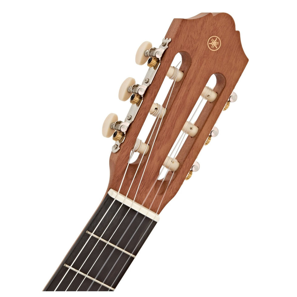 Image of Yamaha C40 MII Classical Guitar - Matte Natural front view of headstock