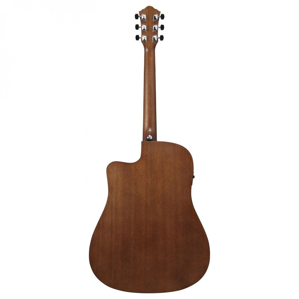 Image of Ibanez V40CE Electro Acoustic Guitar - Open Pore Natural back view