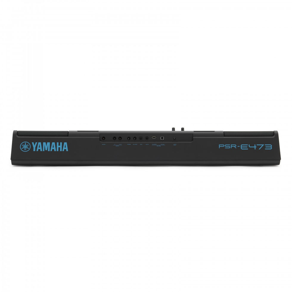 Image of Yamaha PSR E473 Portable Keyboard back view