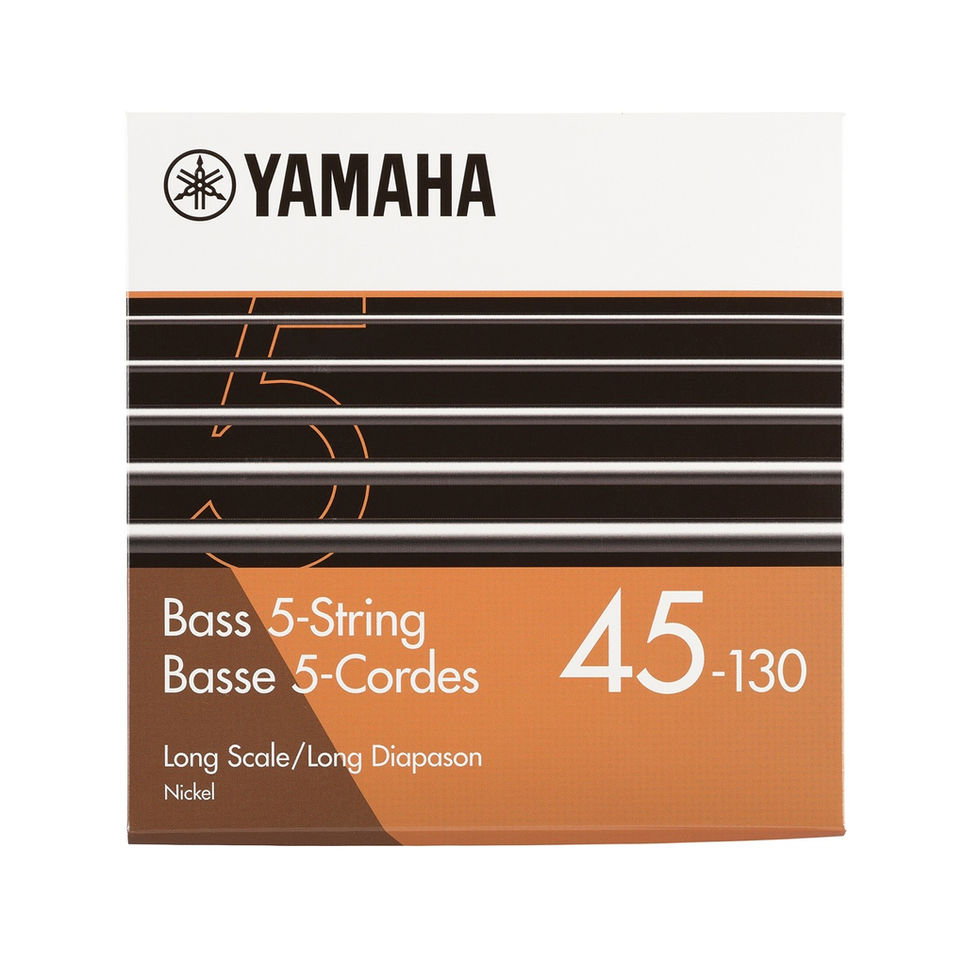 Image of Yamaha GSB455 Bass Guitar Strings 5-String Set - Long Scale 45-130 - Nickel package front