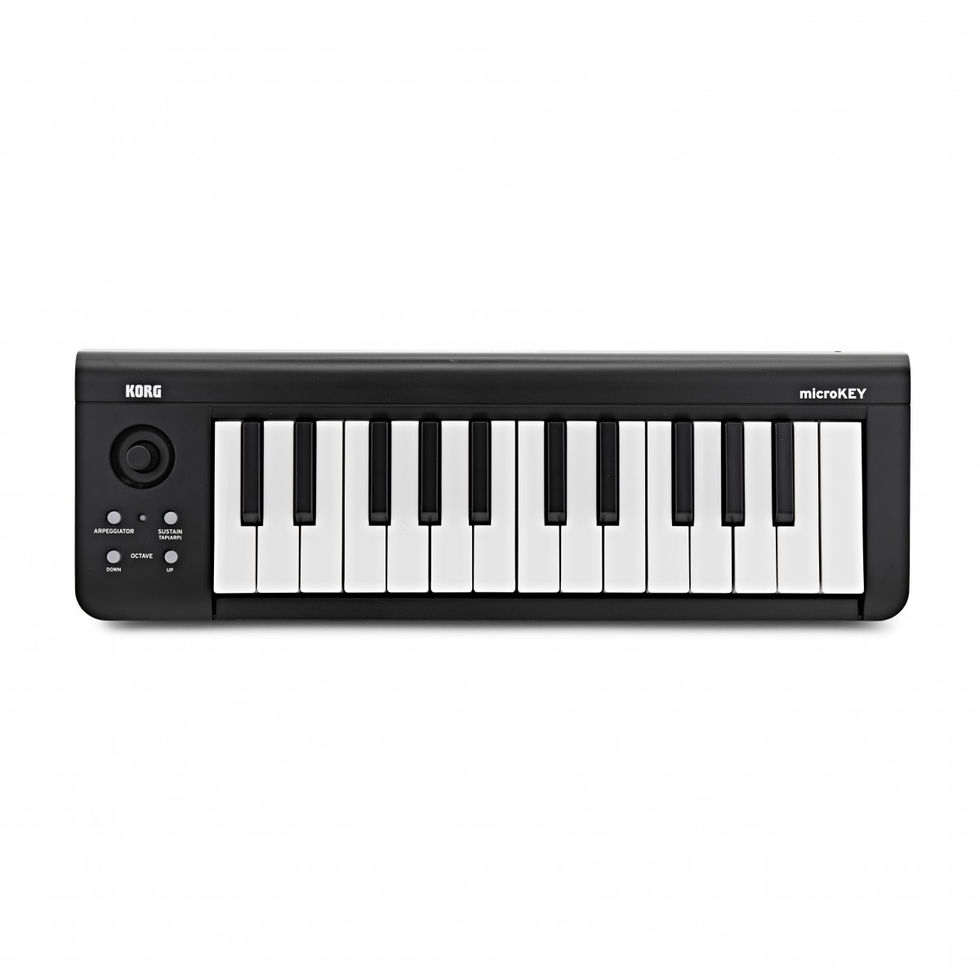 Image of Korg microKEY 25 Key USB MIDI Keyboard top view