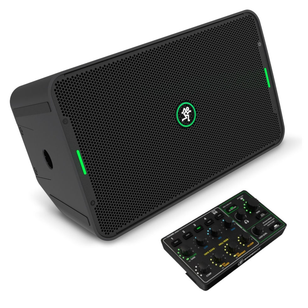 Image of Mackie Showbox 8" Battery-Powered PA Speaker With Mixer front monitor-style view