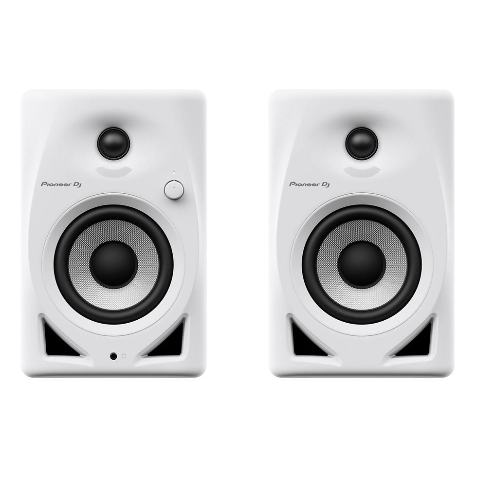 Image of Pioneer DJ DM-40D Active Monitors - White (Pair) front view