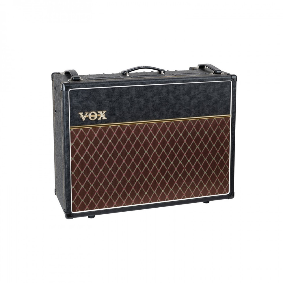 Image of Vox AC30 Custom 2x12 Combo Valve Amp front view at slight left angle
