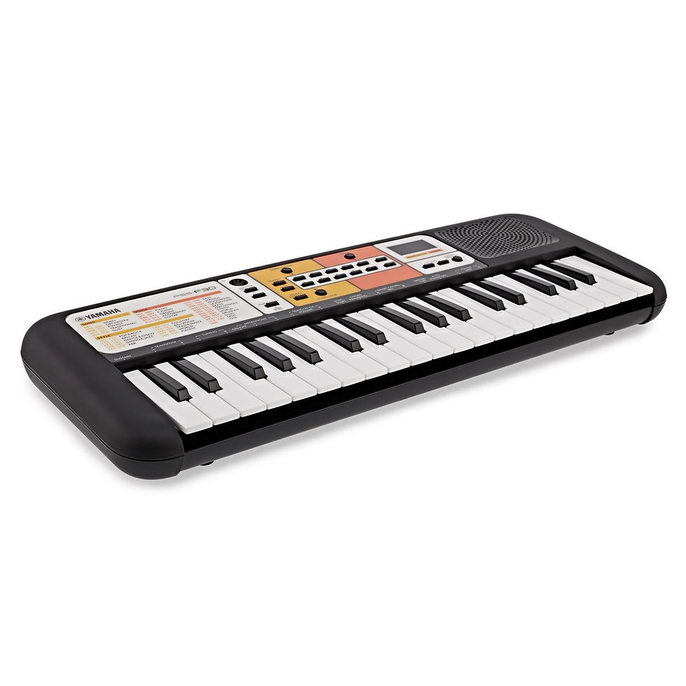 Image of Yamaha PSS-F30 Portable Keyboard front angled view