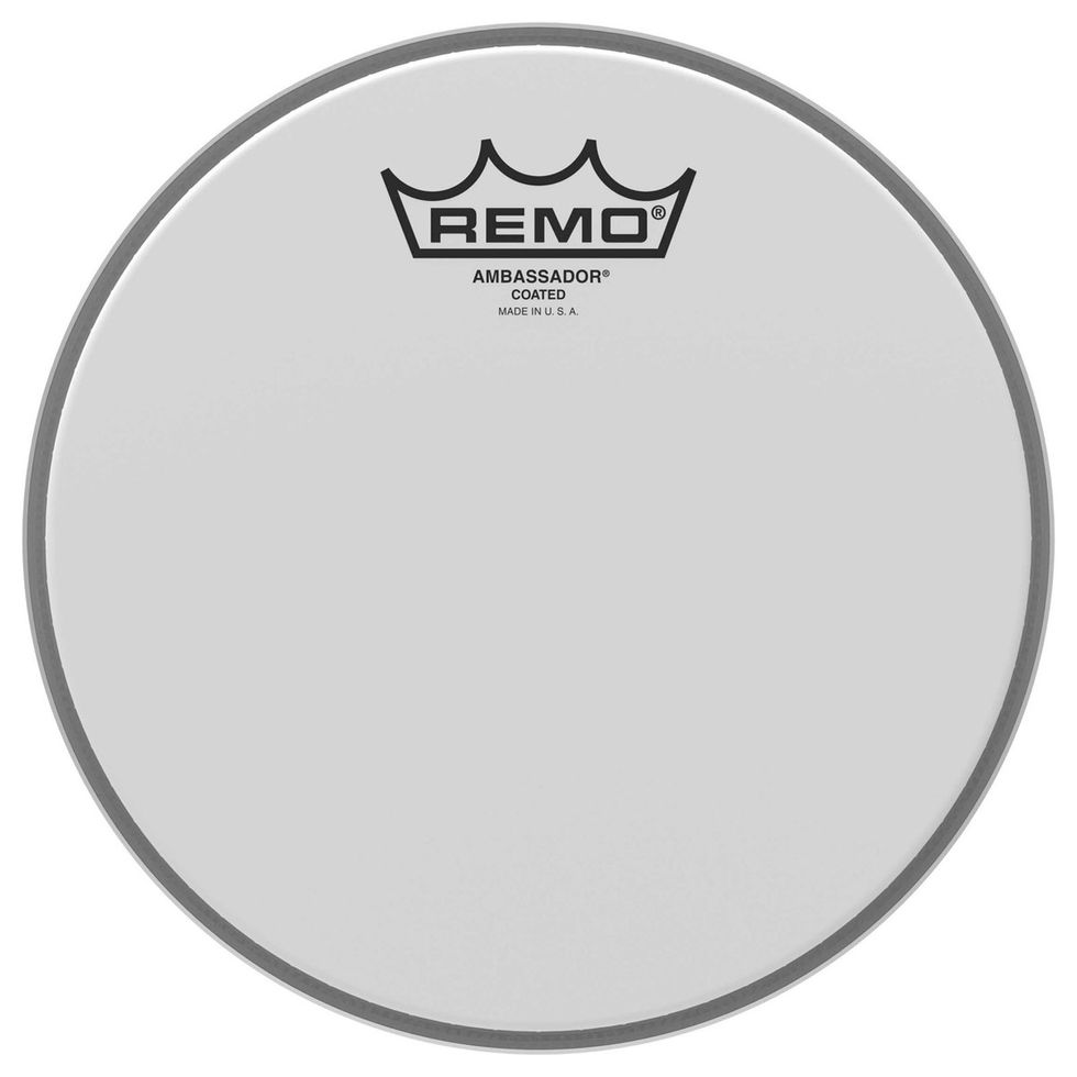 Image of Remo 12" Ambassador Coated Drum Head top view
