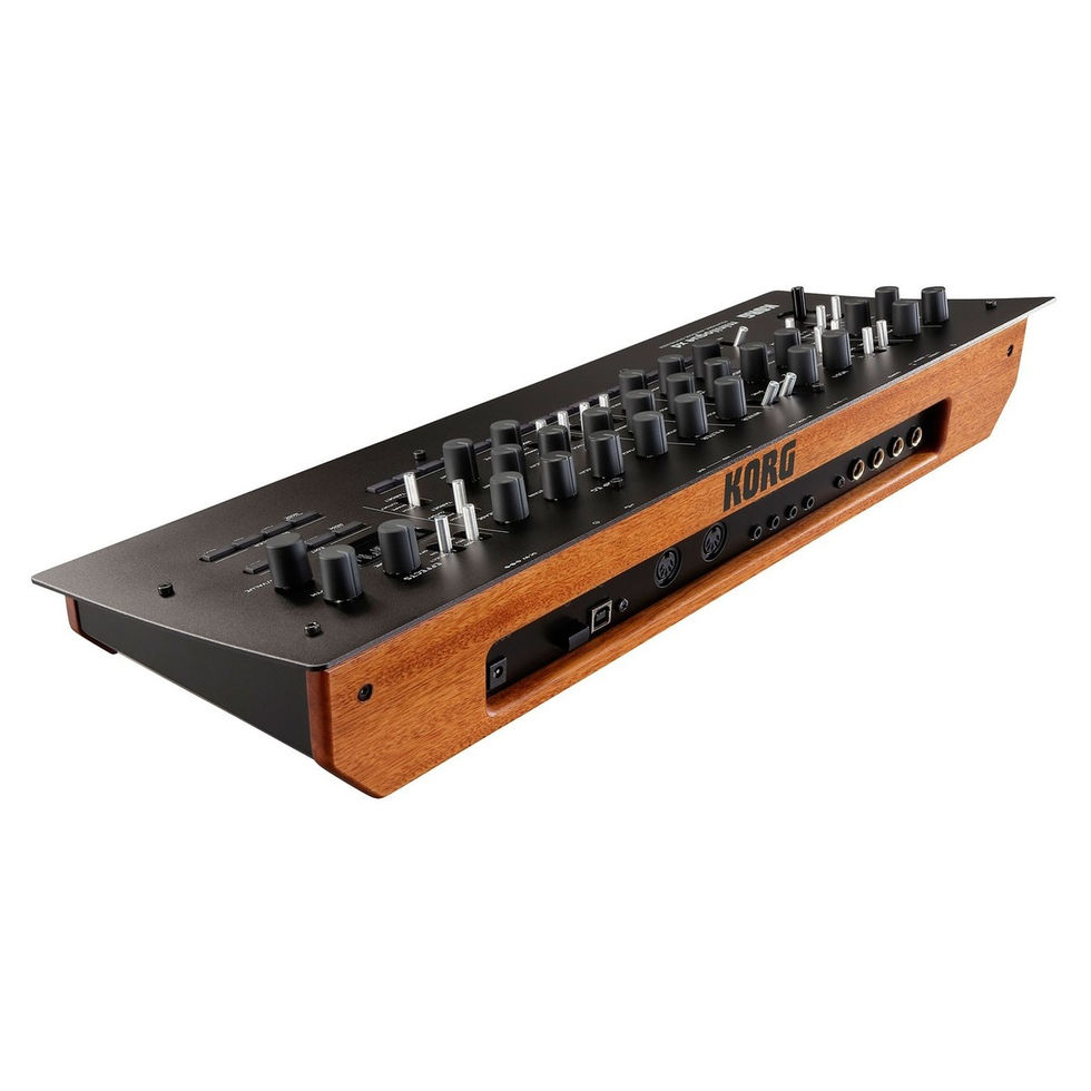 Image of Korg Minilogue XD Module top angled view at back