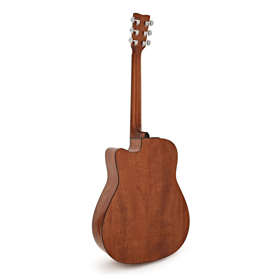 Image of Yamaha FGX800C Mk II Electro-Acoustic Guitar - Sandburst back view