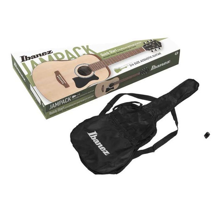 Image of Ibanez V30NJP-OPN 3/4 Acoustic Box and accessories top view