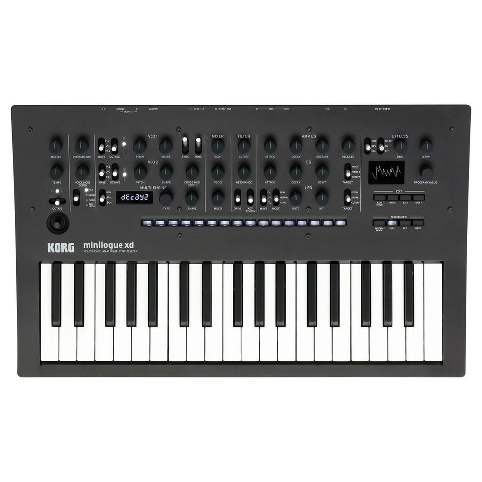Image of Korg Minilogue XD Synthesizer top view