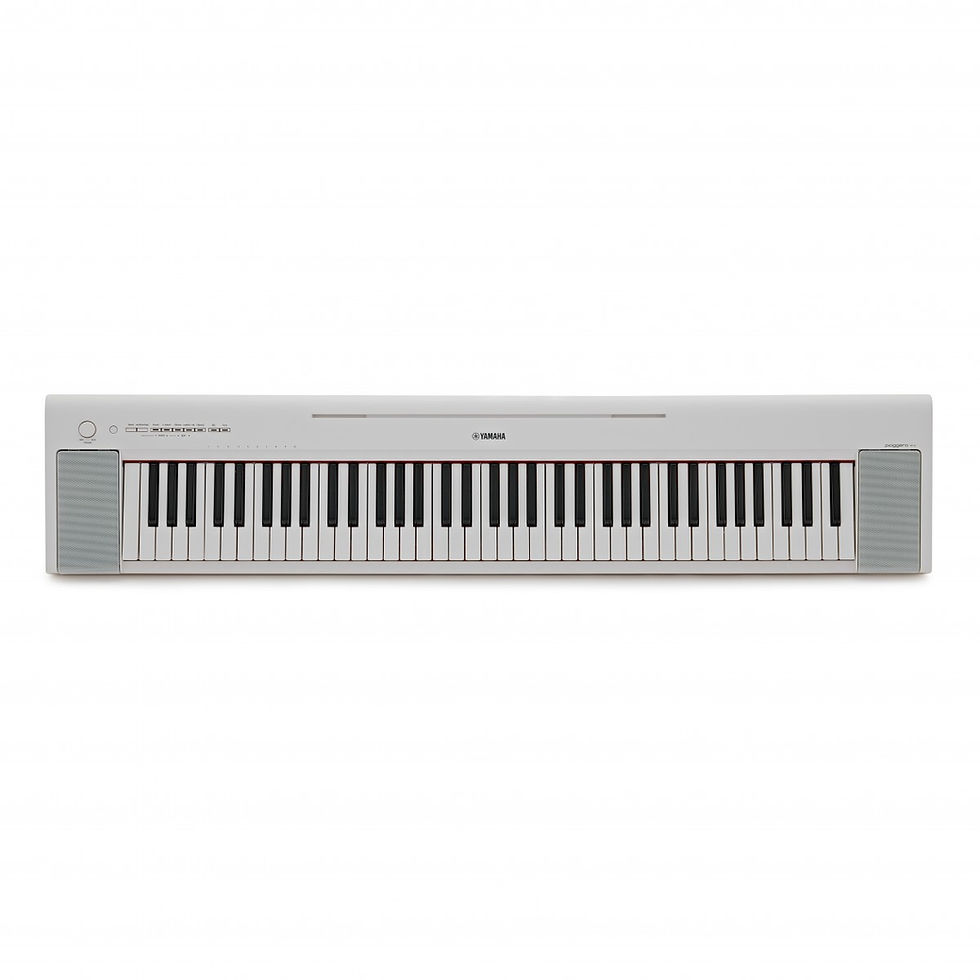 Image of Yamaha Piaggero NP35 Portable Keyboard - White top view