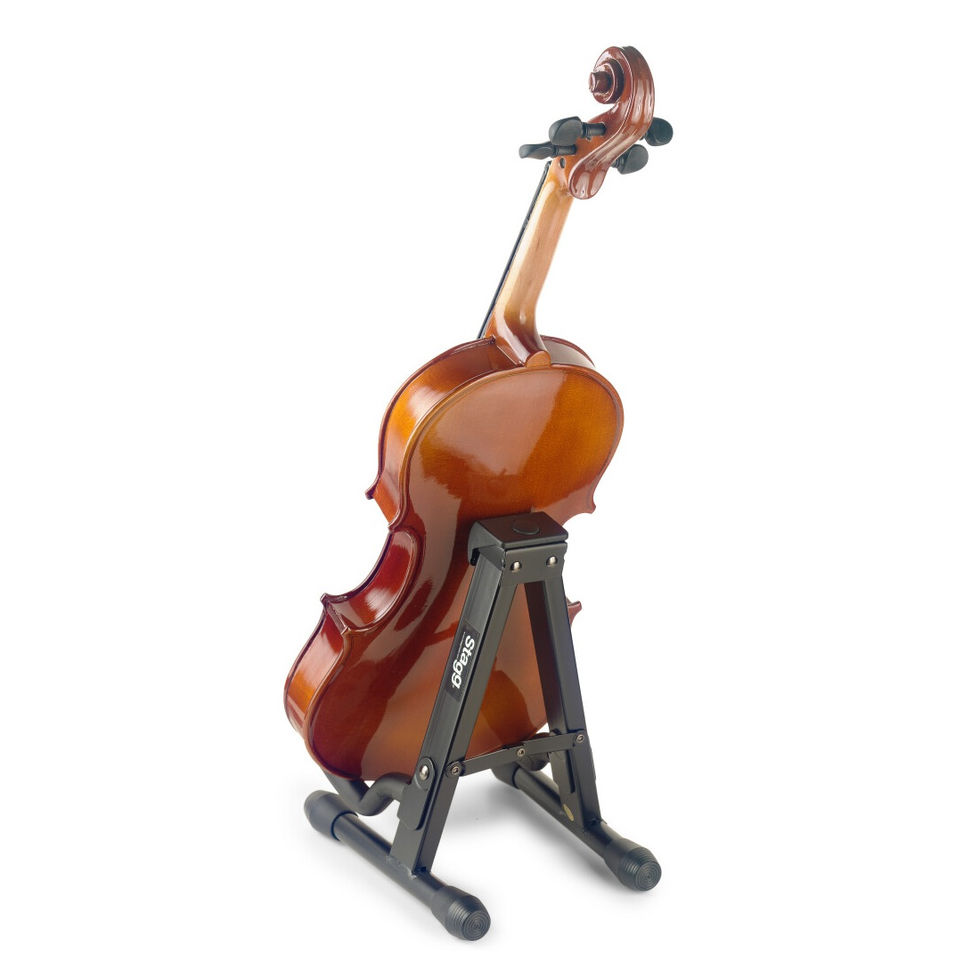 Image of Stagg Foldable A Stand with violin back view
