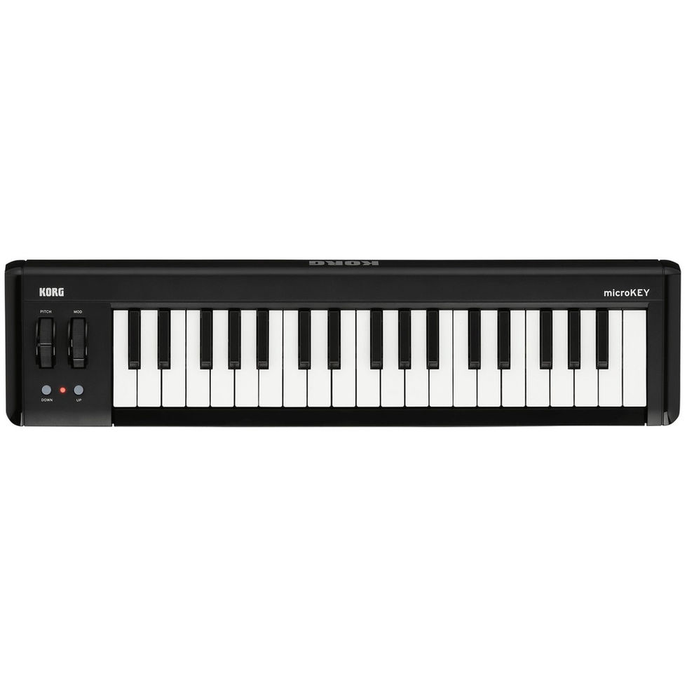 Image of Korg microKEY 2 37 Key USB MIDI Keyboard top view