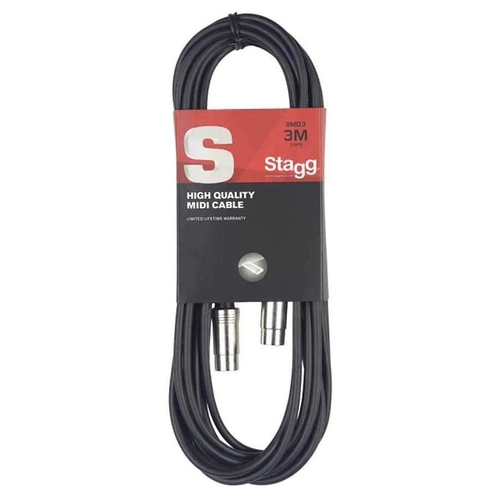 Image of Stagg SMD3 MIDI Cable - 3m front view