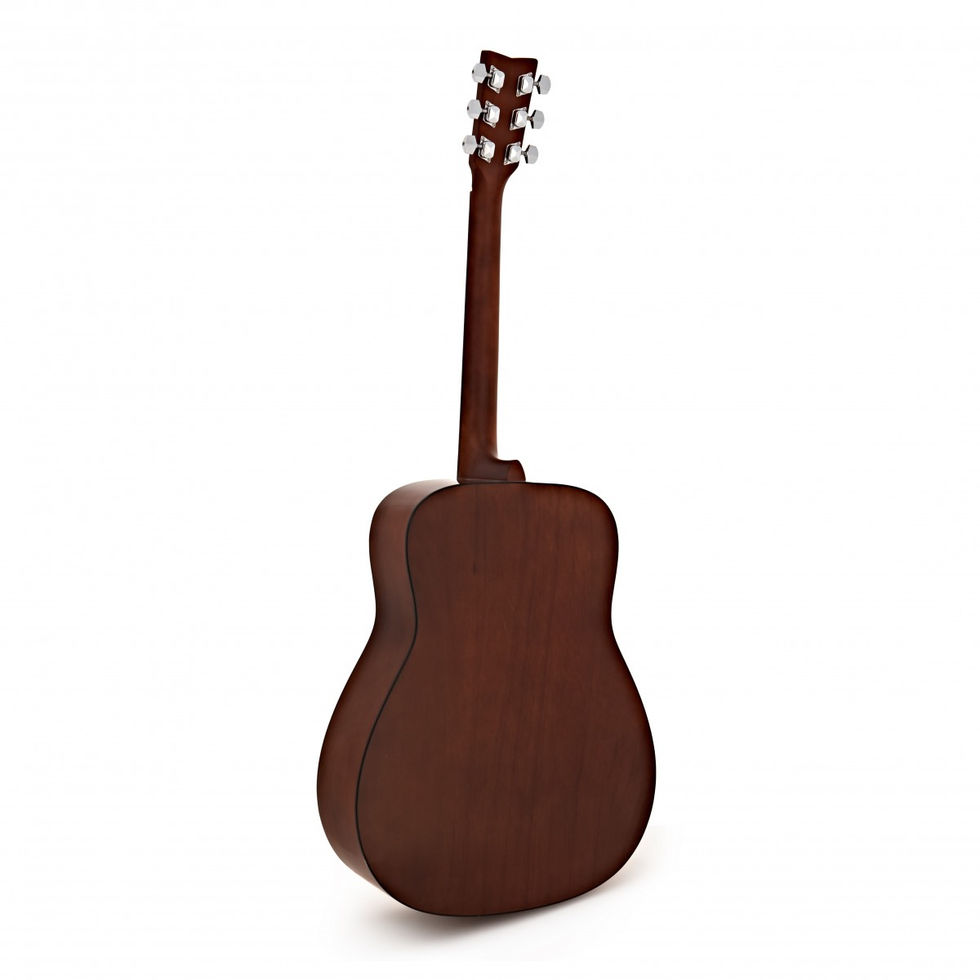 Image of Yamaha F310 MKII Acoustic Guitar - Natural back view